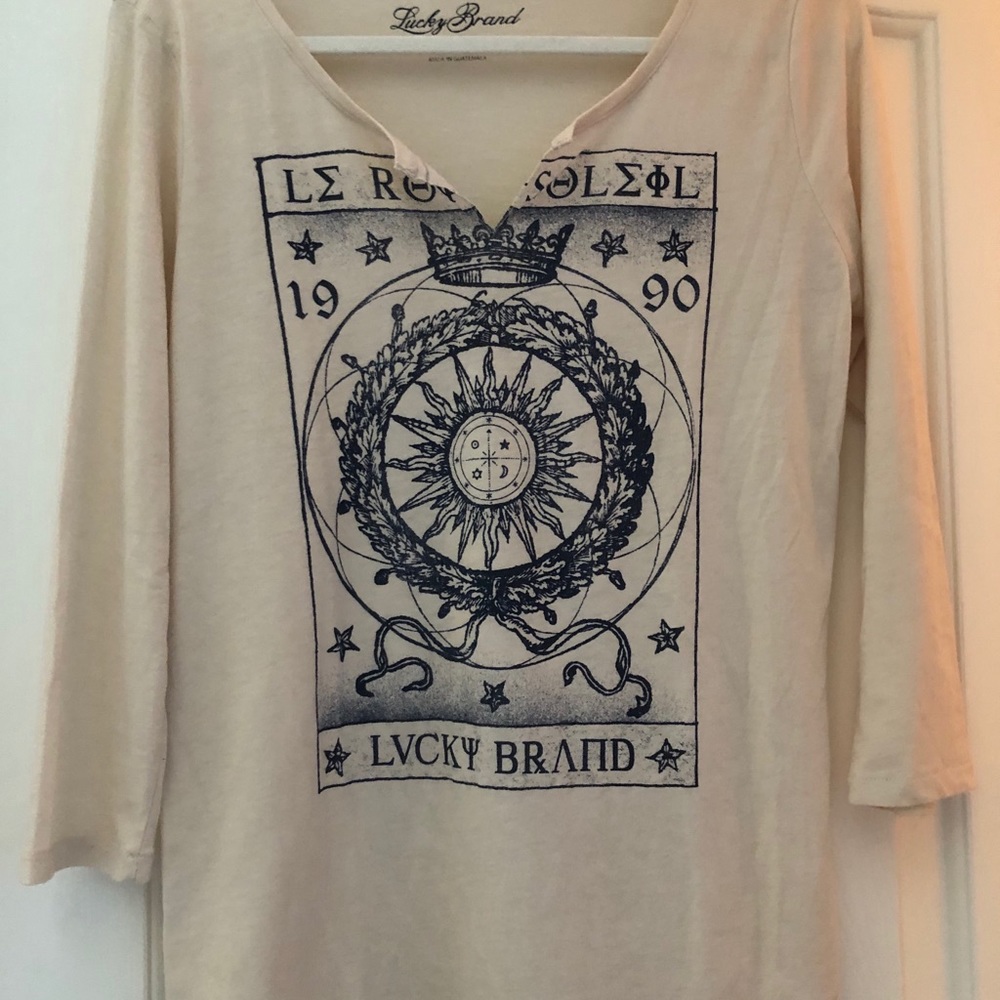 Lucky Brand Zodiac Soft Tee long sleeve SZ L